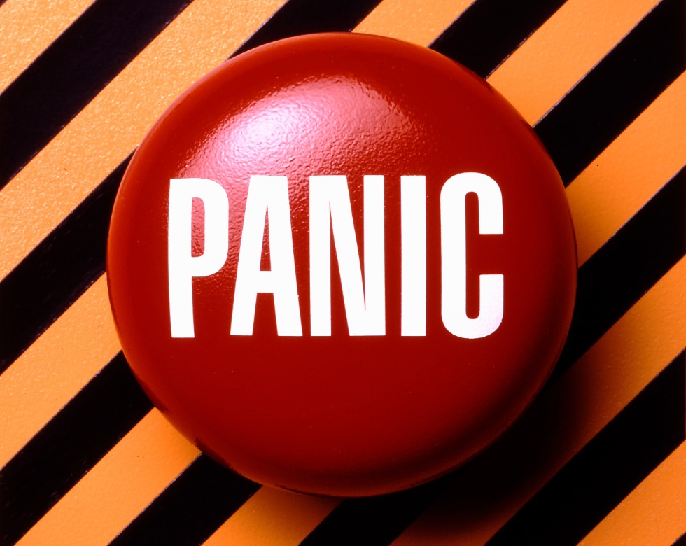 red panic button