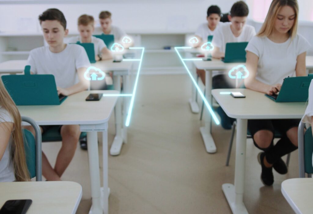wireless signal connecting K-12 students